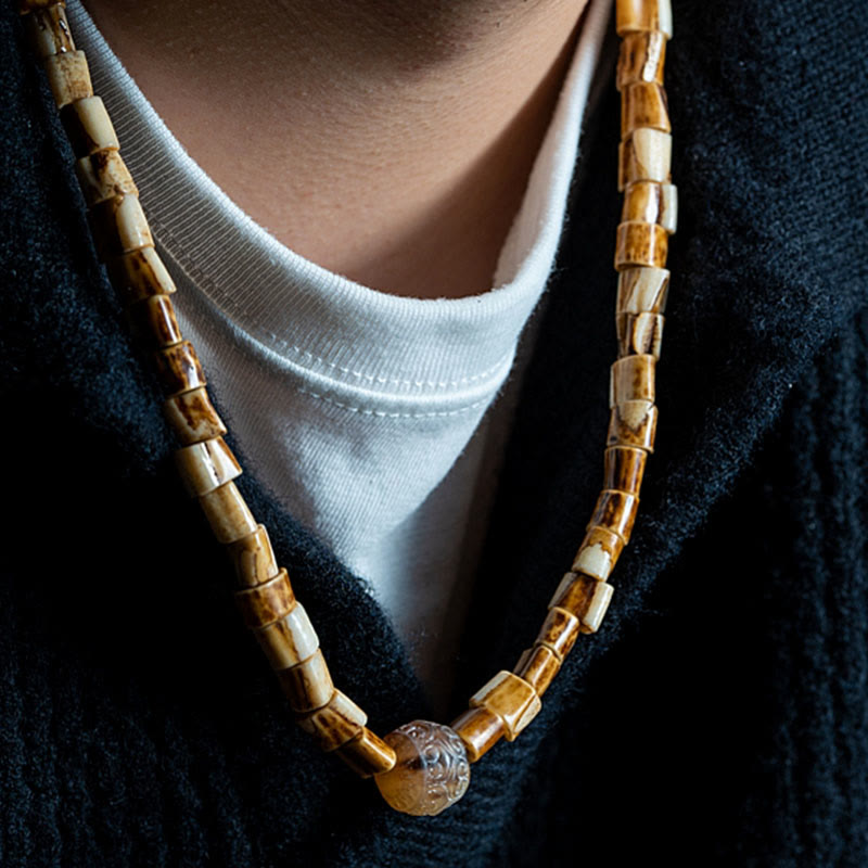 KarmaRipple's Tibetan Deer Bone Yak Bone Fortunate Balance Bracelet p6