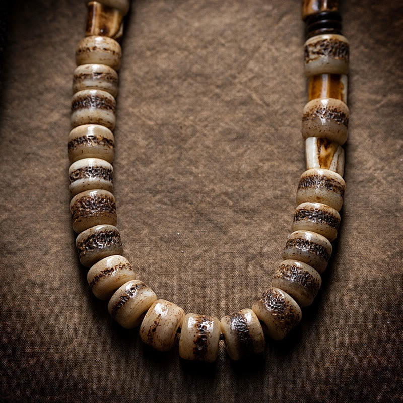 KarmaRipple's Tibetan Deer Bone Yak Bone Fortunate Balance Bracelet p23