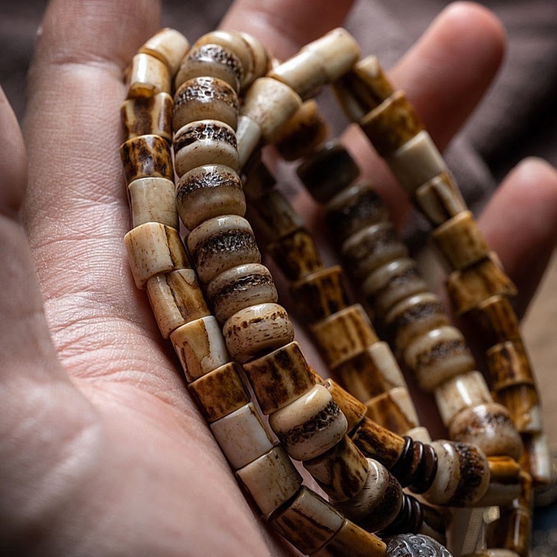 KarmaRipple's Tibetan Deer Bone Yak Bone Fortunate Balance Bracelet p21