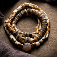 KarmaRipple's Tibetan Deer Bone Yak Bone Fortunate Balance Bracelet