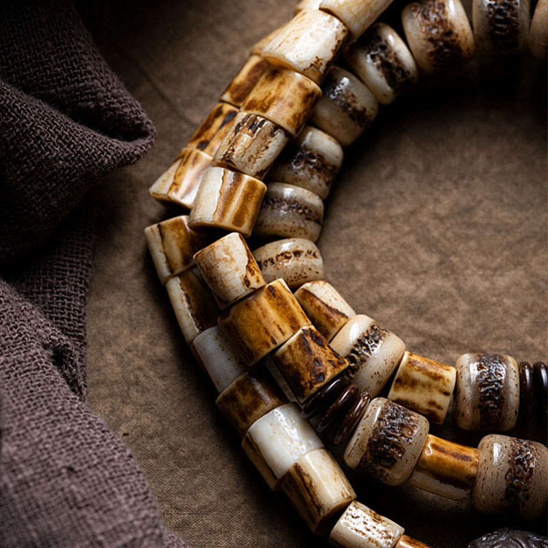 KarmaRipple's Tibetan Deer Bone Yak Bone Fortunate Balance Bracelet p2