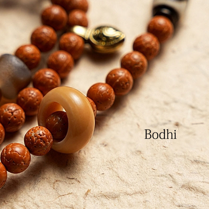 KarmaRipple's Tibet Bodhi Seed 108 Mala Beadwork Wisdom Peace Bracelet Pendant p17
