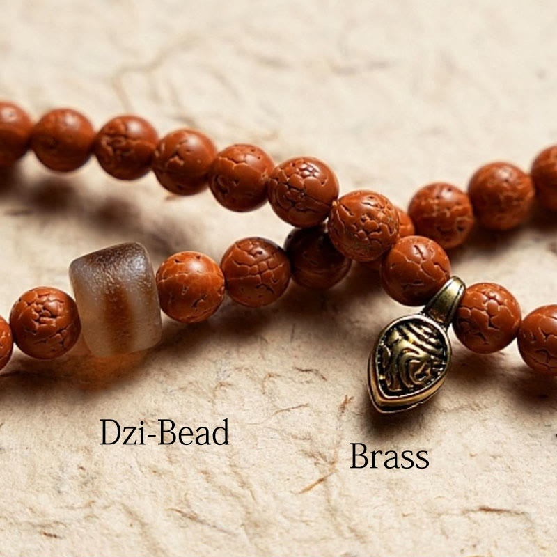 KarmaRipple's Tibet Bodhi Seed 108 Mala Beadwork Wisdom Peace Bracelet Pendant p19