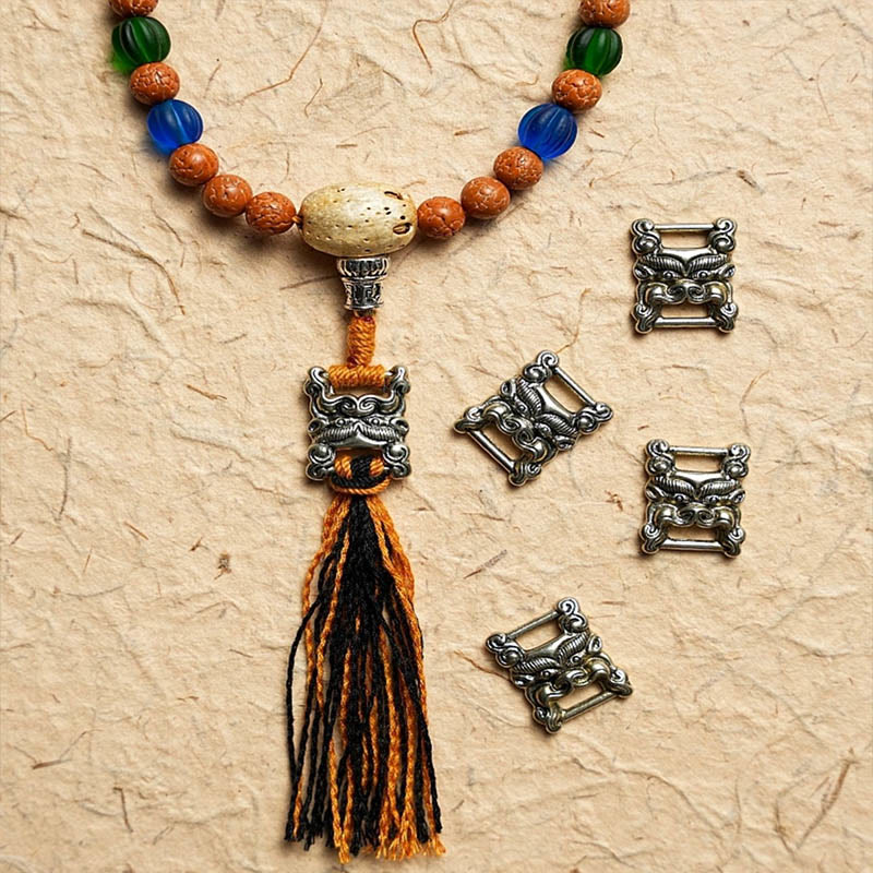 KarmaRipple's Tibet Bodhi Seed 108 Mala Beadwork Wisdom Peace Bracelet Pendant p25