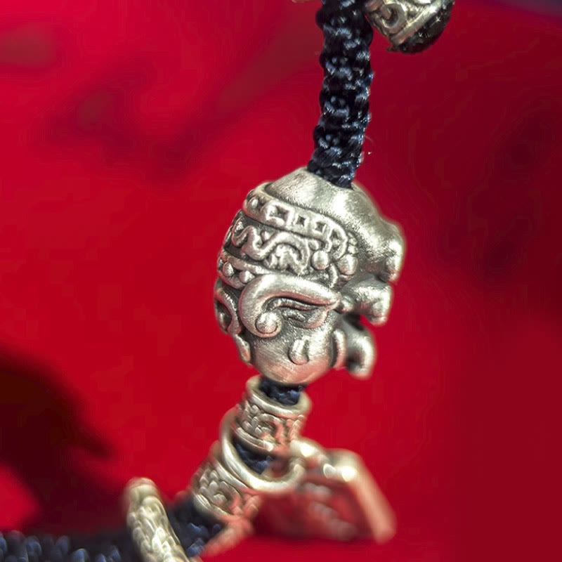 KarmaRipple's 925 Sterling Silver Elephant Safe And Well Amulet Talisman Strength Bracelet p13