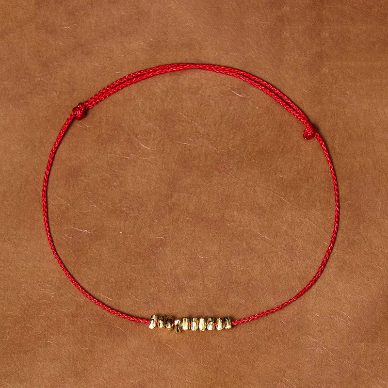 KarmaRipple's Handmade 925 Sterling Silver Small Pieces Protection Woven Ultra-Thin Rope Bracelet p1
