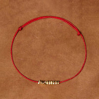 KarmaRipple's Handmade 925 Sterling Silver Small Pieces Protection Woven Ultra-Thin Rope Bracelet