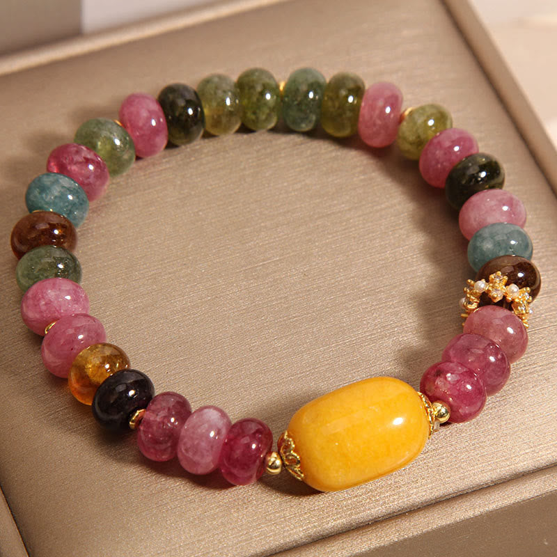 KarmaRipple's Authentic Tourmaline Topaz Positive Bracelet p1