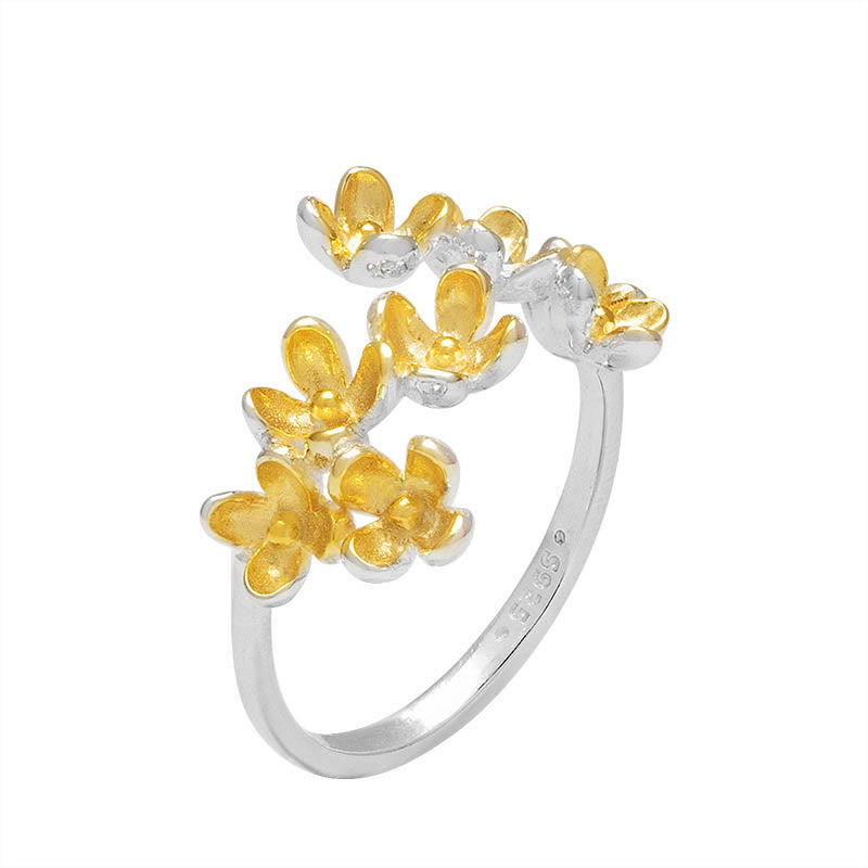 KarmaRipple's 925 Sterling Silver Osmanthus Fragrans Ring p4