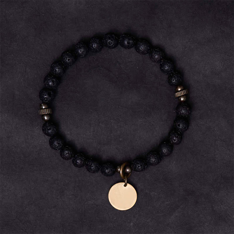 KarmaRipple's Authentic Lava Rock Beadwork Calm Support Balancing Bracelet p2
