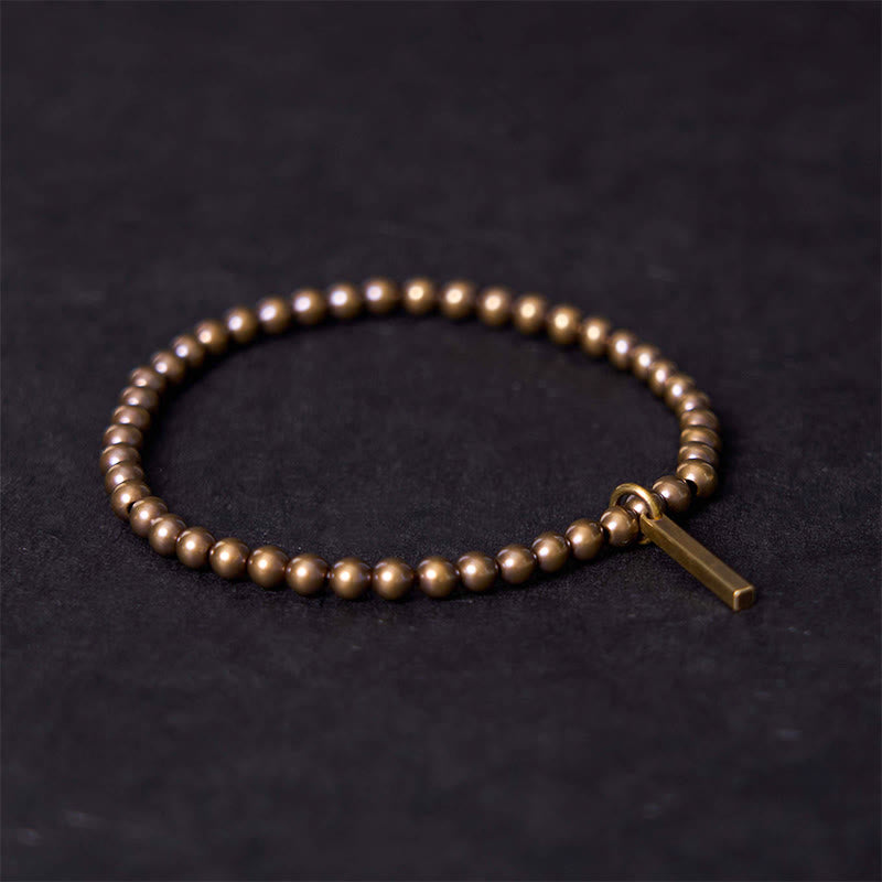 KarmaRipple's Pure Bronze Brass Beadwork Self Care Balancing Bracelet p1
