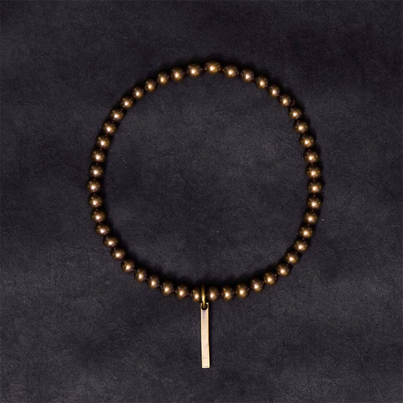 KarmaRipple's Pure Bronze Brass Beadwork Self Care Balancing Bracelet p3