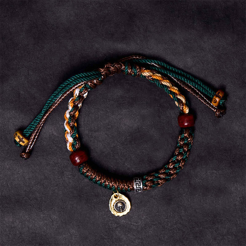 KarmaRipple's Tibetan Camel Bone Yak Bone Fortune Rope Bracelet p2
