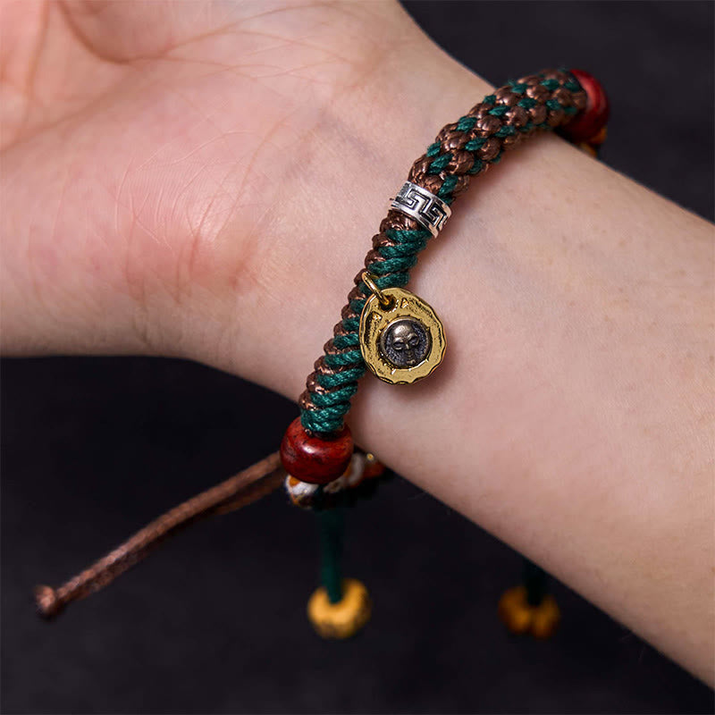 KarmaRipple's Tibetan Camel Bone Yak Bone Fortune Rope Bracelet p5