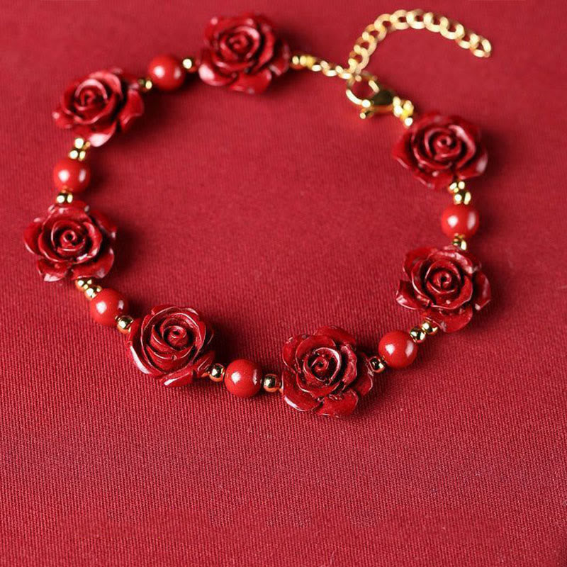 KarmaRipple's Cinnabar Rose Blessing Bracelet p4