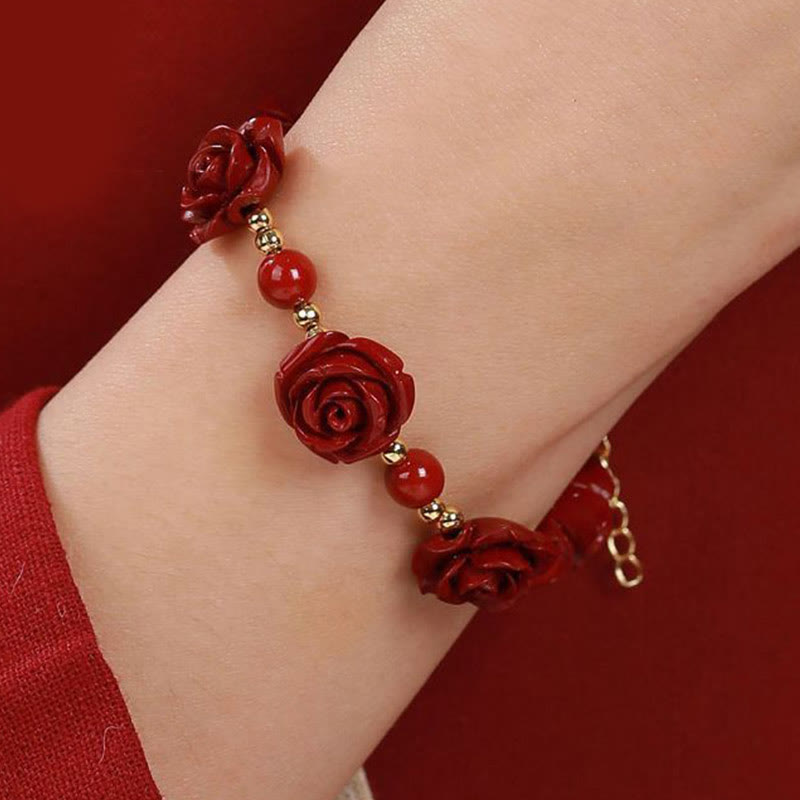 KarmaRipple's Cinnabar Rose Blessing Bracelet p5