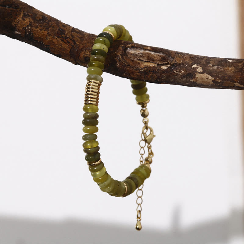 KarmaRipple's Gild Cyan Jade Success Balancing Bracelet p7