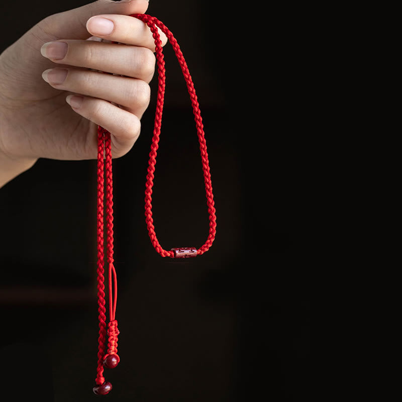 KarmaRipple's Authentic Cinnabar Calm Blessing Red String Belly Chain p4