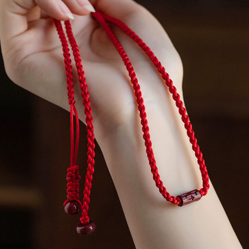 KarmaRipple's Authentic Cinnabar Calm Blessing Red String Belly Chain p10