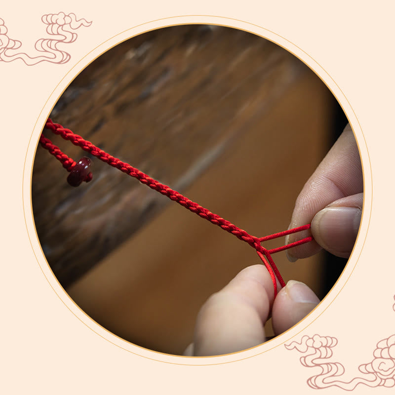 KarmaRipple's Authentic Cinnabar Calm Blessing Red String Belly Chain p8