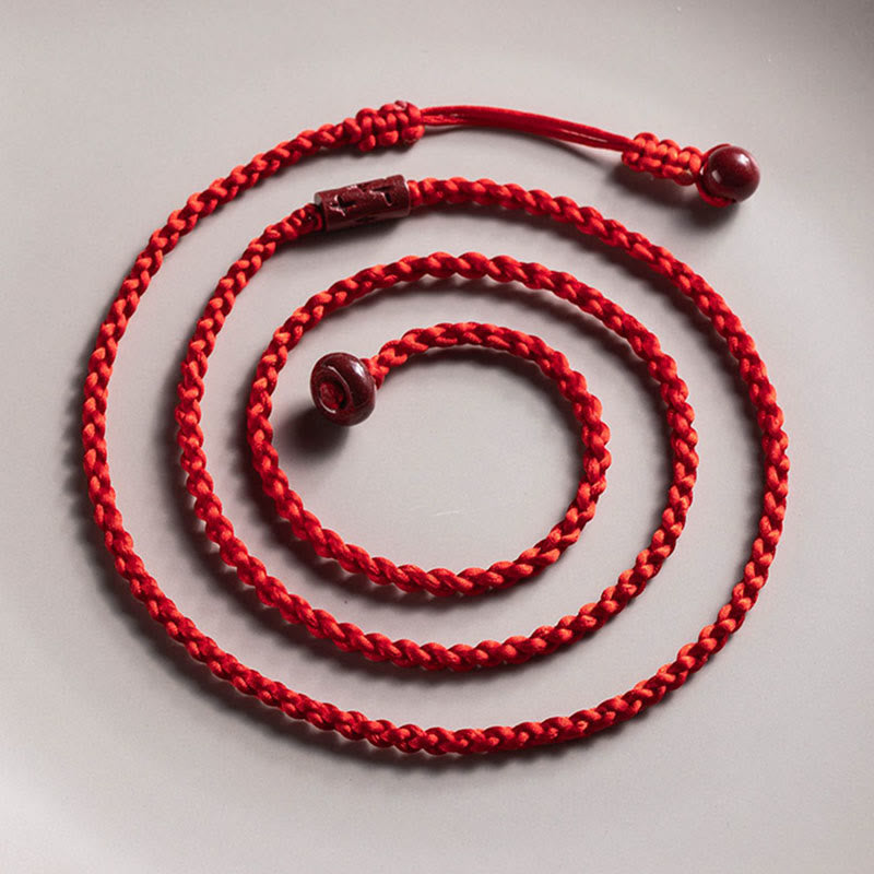 KarmaRipple's Authentic Cinnabar Calm Blessing Red String Belly Chain p3