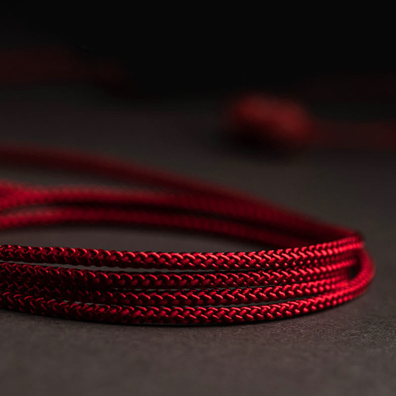 KarmaRipple's Authentic Cinnabar Chinese Zodiac?Gourd Calm Blessing Red String Belly Chain p17