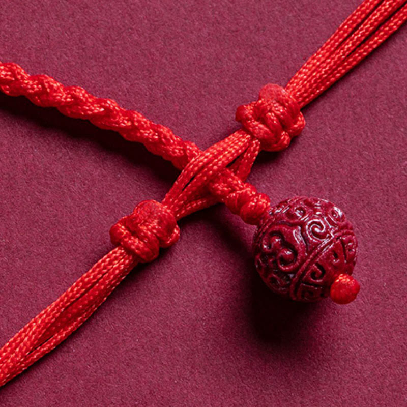 KarmaRipple's Authentic Cinnabar PiXiu?Calm Blessing Red String Belly Chain p11