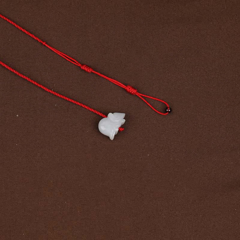 KarmaRipple's Chinese Zodiac Authentic Garnet Peace Buckle Blessing Red String Belly Chain p12