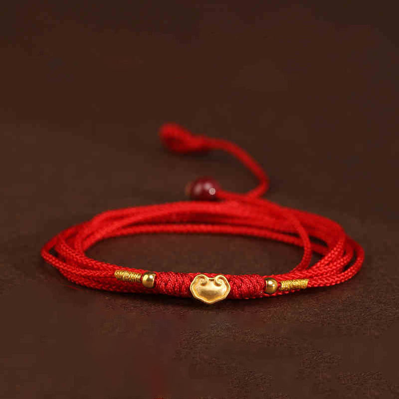 KarmaRipple's KarmaRipple 999 Solid Gold Red String Belly Chain p29