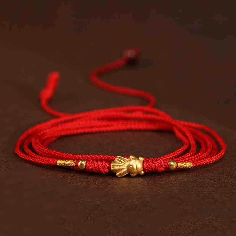 KarmaRipple's KarmaRipple 999 Solid Gold Red String Belly Chain p26