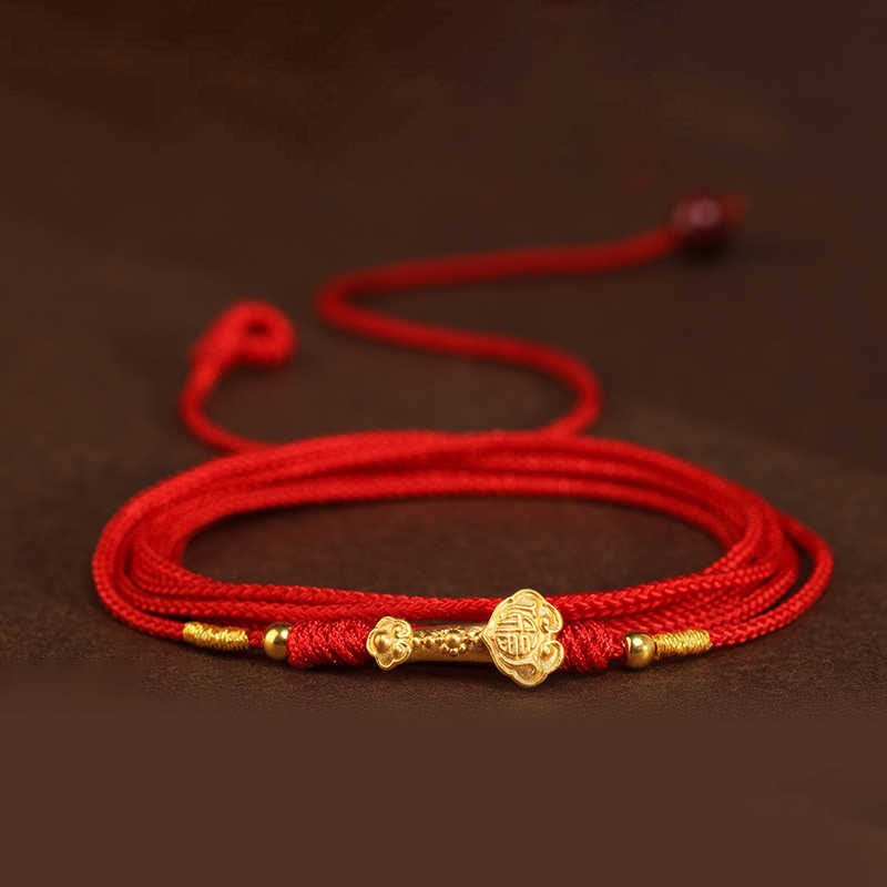 KarmaRipple's KarmaRipple 999 Solid Gold Red String Belly Chain p27