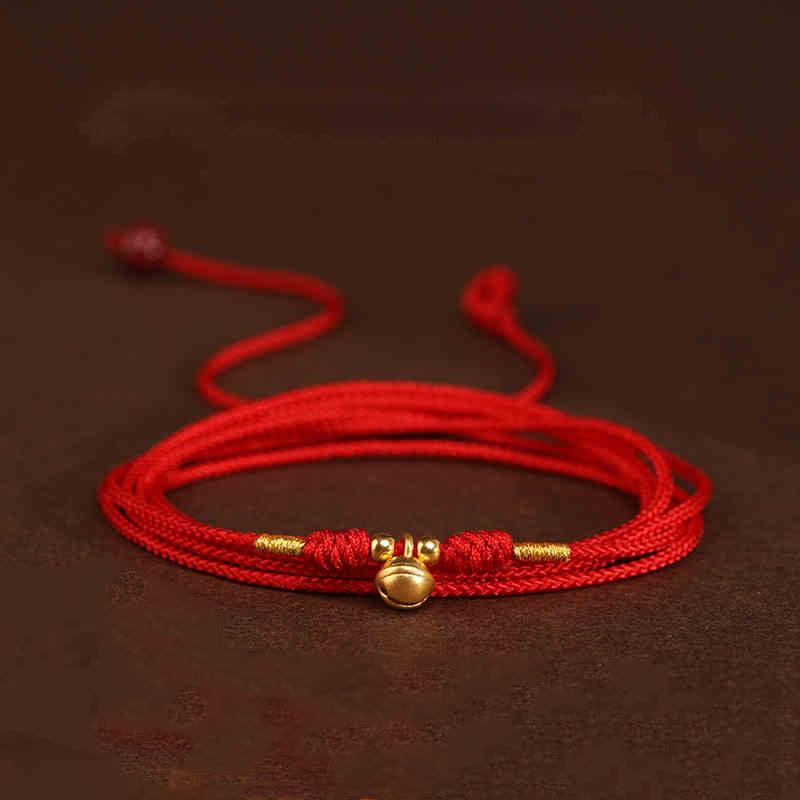 KarmaRipple's KarmaRipple 999 Solid Gold Red String Belly Chain p4