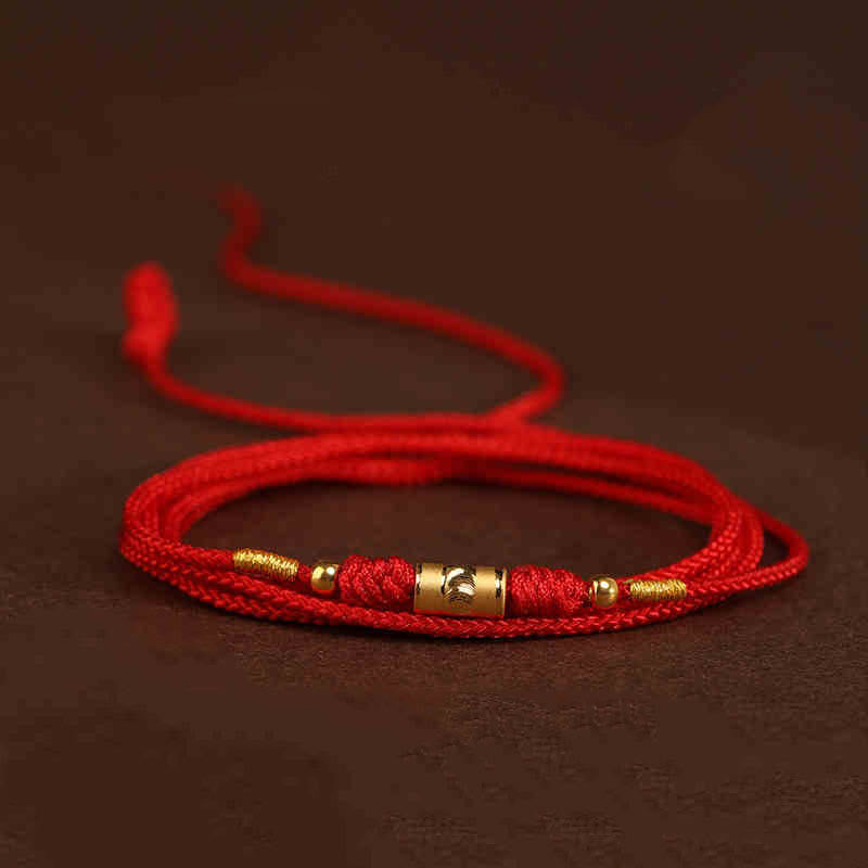 KarmaRipple's KarmaRipple 999 Solid Gold Red String Belly Chain p9