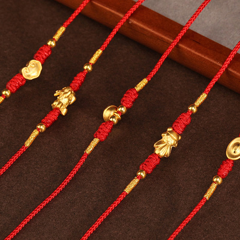KarmaRipple's KarmaRipple 999 Solid Gold Red String Belly Chain p23