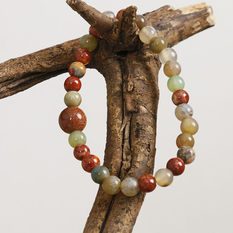 KarmaRipple's Red Agate Shoushan Stone Calm Blessing Bracelet p10