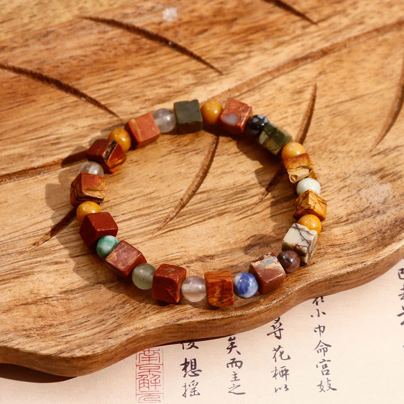 KarmaRipple's Red Agate Shoushan Stone Calm Blessing Bracelet p6