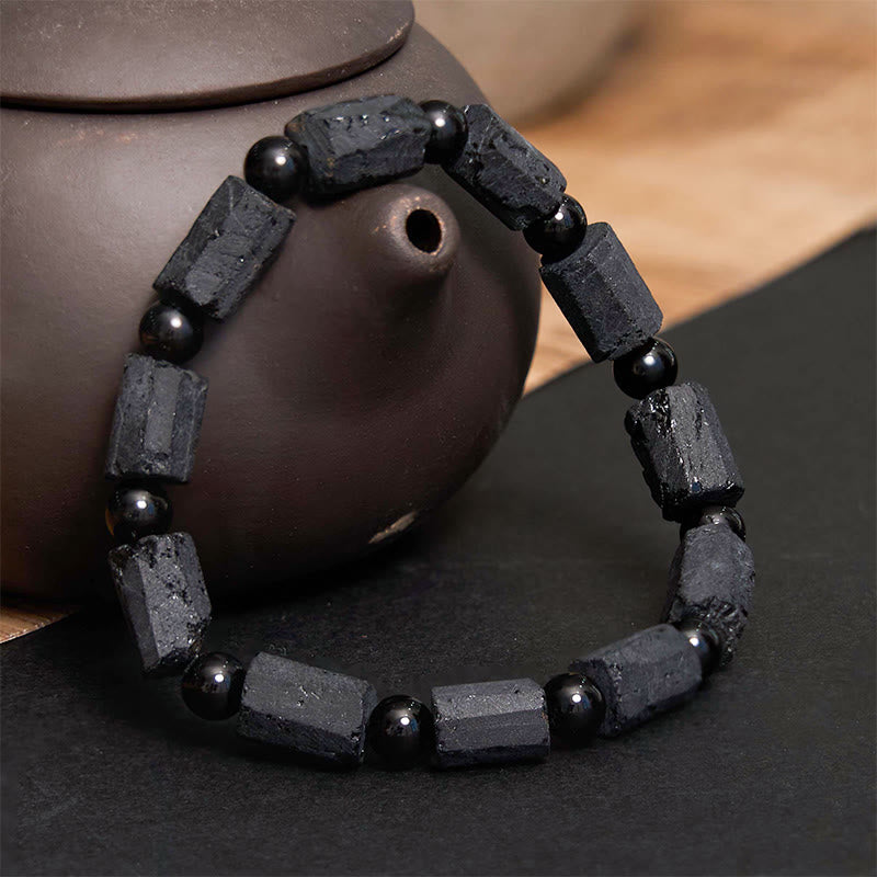 KarmaRipple's Black Tourmaline Wisdom Bracelet p2