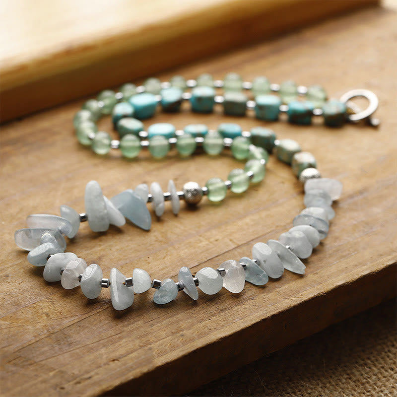 KarmaRipple's Green Emperor Stone Green Aventurine Happiness Triple Wrap Bracelet p3