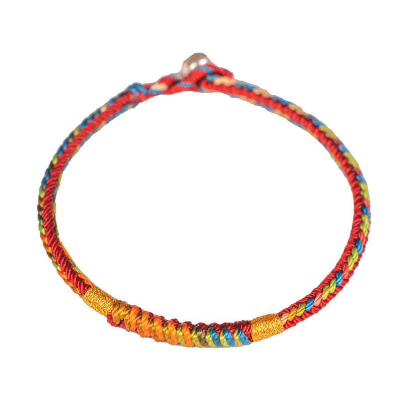 KarmaRipple's Multicolor Red String Alloy 925 Sterling Silver Buckle Protection Bracelet p14