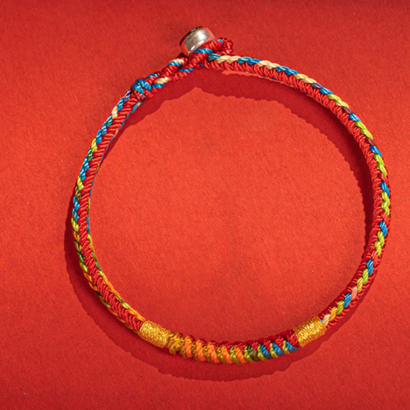 KarmaRipple's Multicolor Red String Alloy 925 Sterling Silver Buckle Protection Bracelet p9