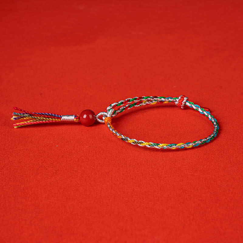 KarmaRipple's Colorful String Cinnabar Concentration Bracelet p7