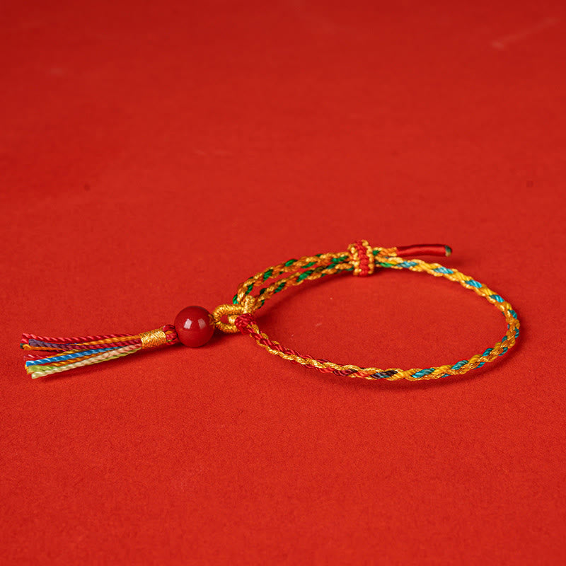 KarmaRipple's Colorful String Cinnabar Concentration Bracelet p10