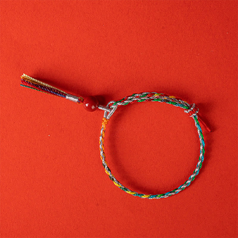 KarmaRipple's Colorful String Cinnabar Concentration Bracelet p6