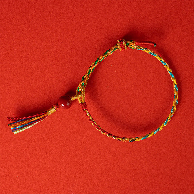 KarmaRipple's Colorful String Cinnabar Concentration Bracelet p21