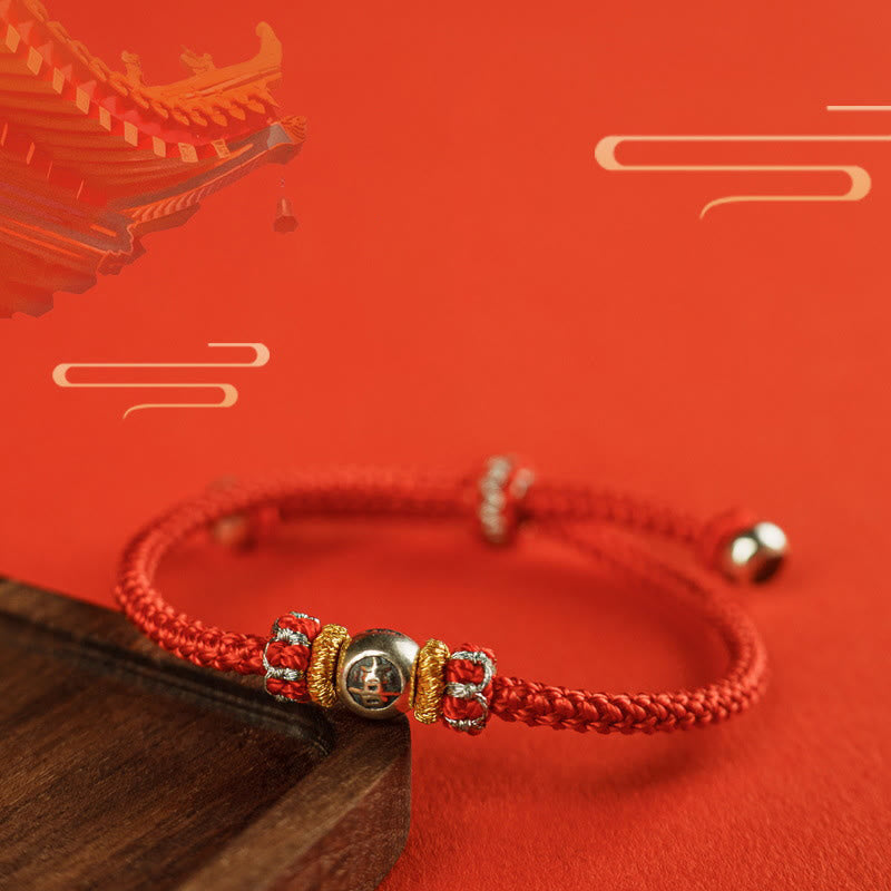 KarmaRipple's Red String Chinese Characters Protection Bracelet p22