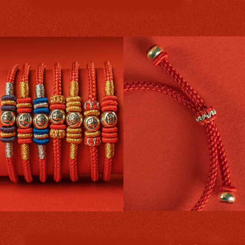 KarmaRipple's Red String Chinese Characters Protection Bracelet p23