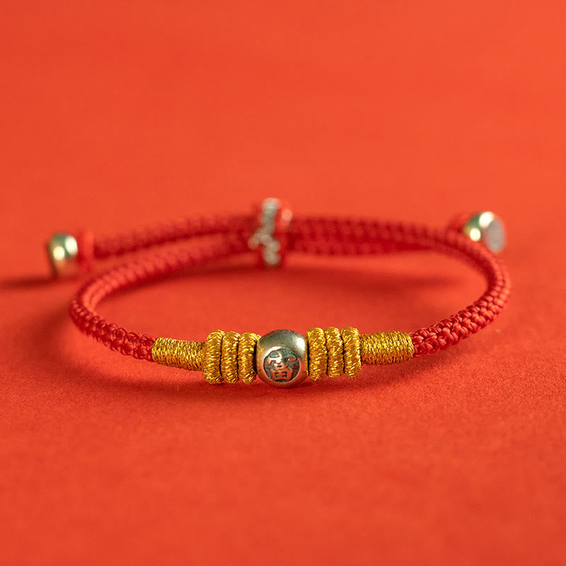 KarmaRipple's Red String Chinese Characters Protection Bracelet p3