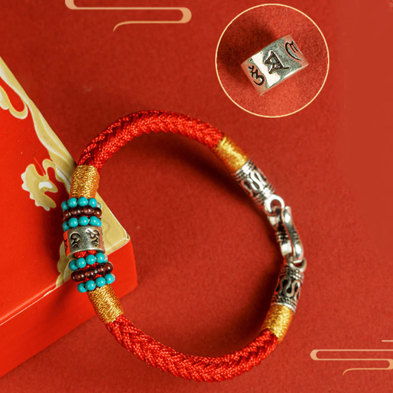 KarmaRipple's Red String Black String Six True Words 925 Sterling Silver Connection Bracelet p13