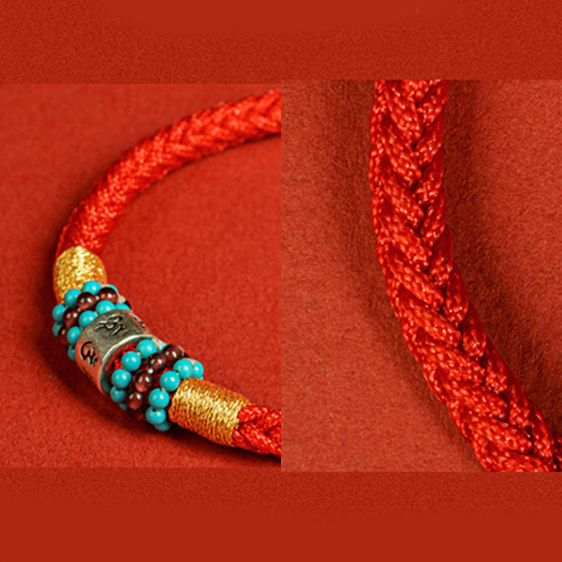 KarmaRipple's Red String Black String Six True Words 925 Sterling Silver Connection Bracelet p15