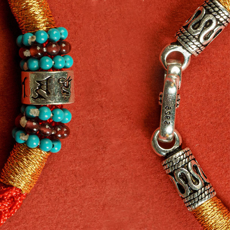 KarmaRipple's Red String Black String Six True Words 925 Sterling Silver Connection Bracelet p18